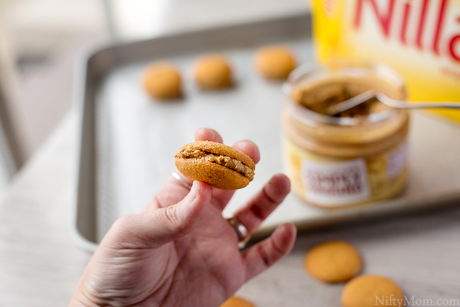 Christmas Candy-Coated Peanut Butter Sandwich Cookies