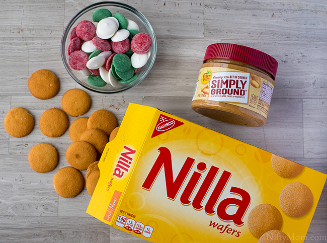 Christmas Candy-Coated Peanut Butter Sandwich Cookies