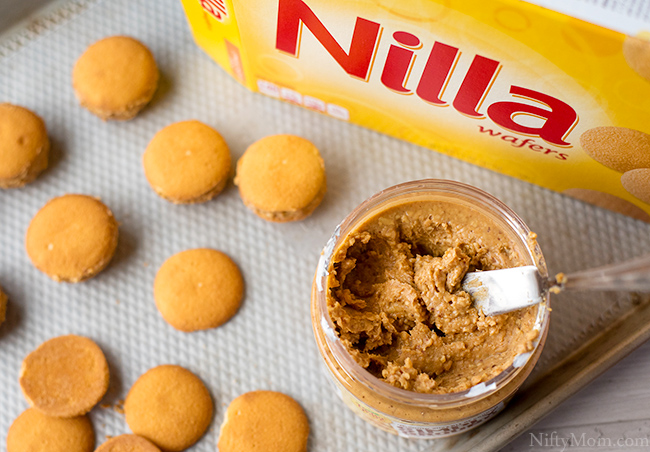 Christmas Candy-Coated Peanut Butter Sandwich Cookies