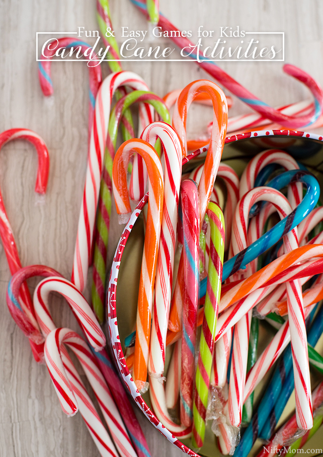 Candy Cane Game Board : Simple Holiday Kids Games Candy Cane Activity