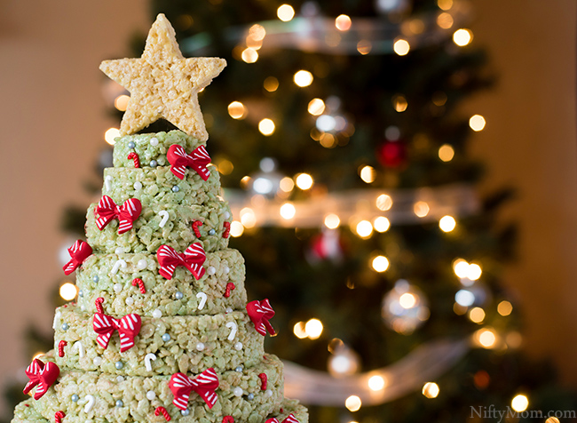 Rice Krispies Holiday Tree Layered Cake