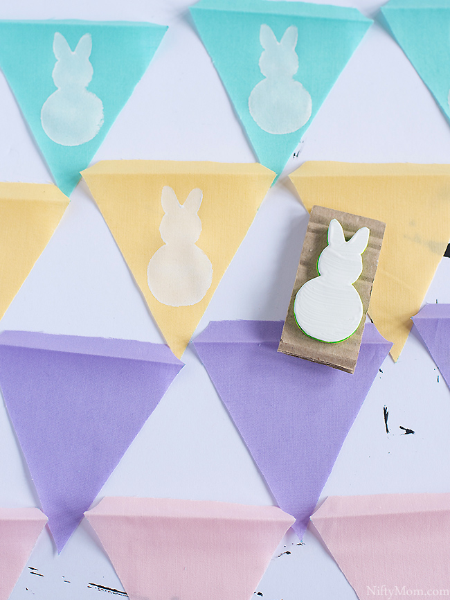 How to Make a Stamp & a Spring Bunny Banner