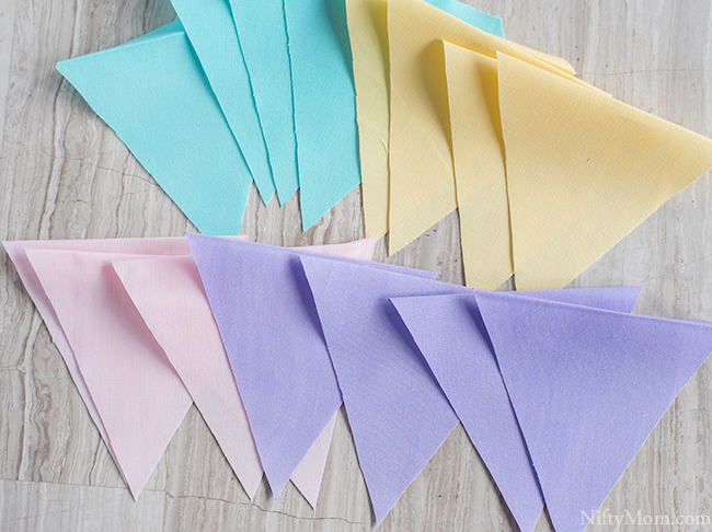 DIY Spring Fabric Banner