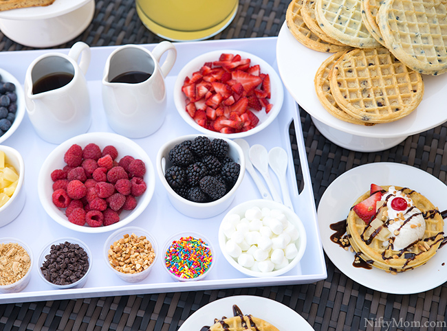 Outdoor Snack idea - Waffle Bar