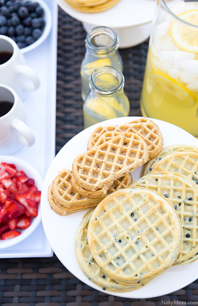 Outdoor Waffle Bar - Great Snack Idea!