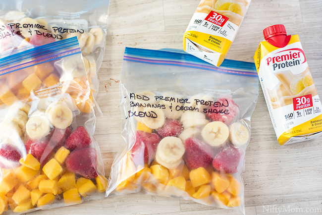 Make Ahead Smoothie Fruit Bags for Quick Protein Smoothies