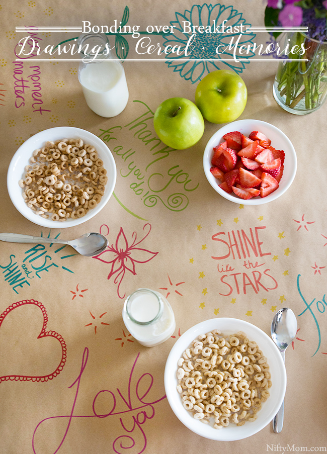 This fun kraft paper table runner idea is a simple gesture for loved ones