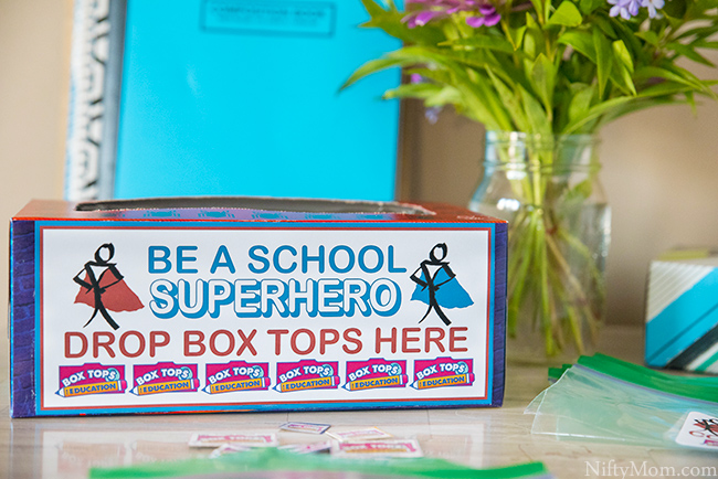 Classroom Box Tops Collection Idea Superhero Theme Printables!