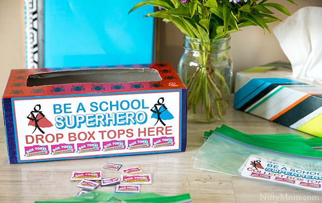 Classroom Box Tops Collection Idea Superhero Theme Printables!