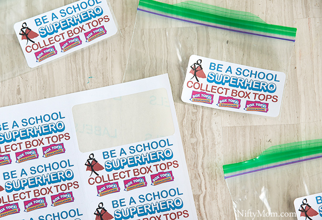 Classroom Box Tops Collection Idea Superhero Theme Printables!