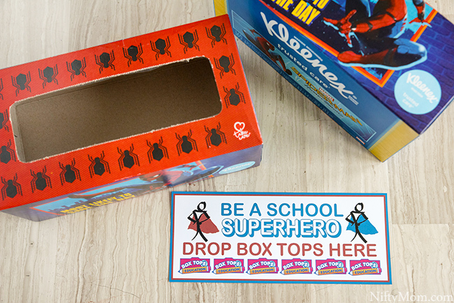 Classroom Box Tops Collection Idea Superhero Printables!