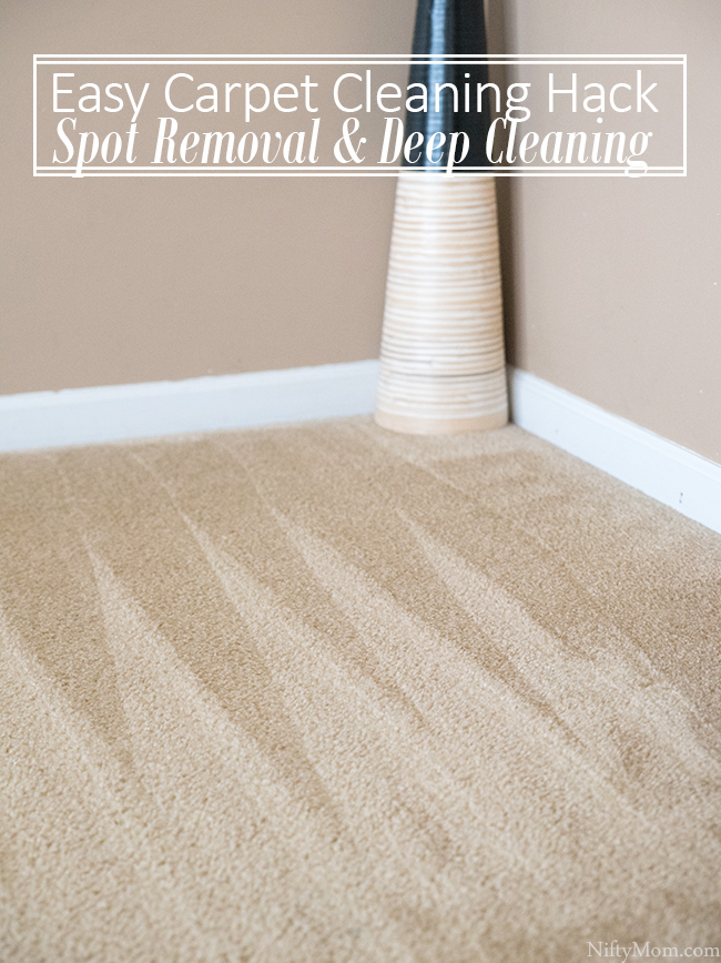 Easy Carpet Cleaning Hack {Spot Removal & Deep Cleaning}