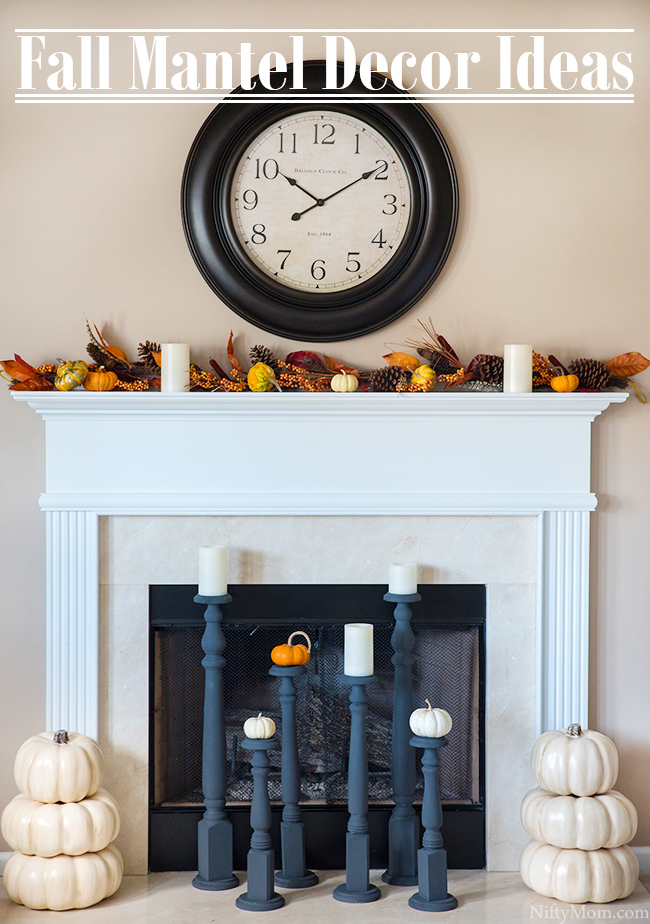 Easy Fall Mantel Decor Ideas