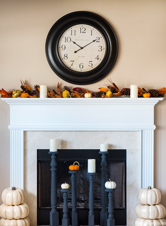 Easy Fall Mantel Decor Ideas