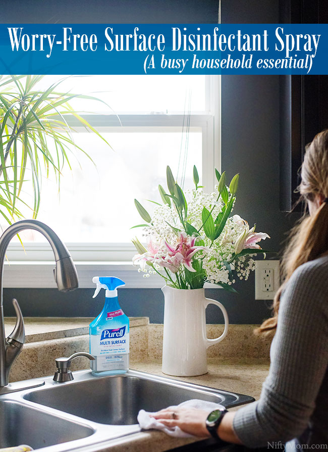 Worry-Free Surface Disinfectant Spray (A busy household must)