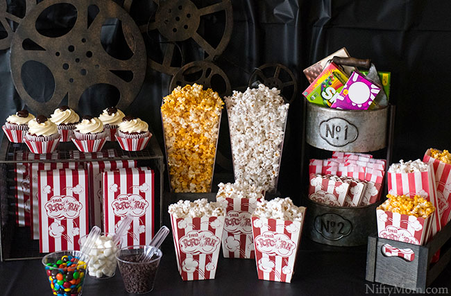 Movie Party Decorations Diy  Movie Theater Style Popcorn - Party