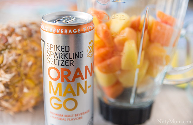 Low Calorie Spiked Tropical Slushies & Ice Pops (using spiked sparkling seltzer)