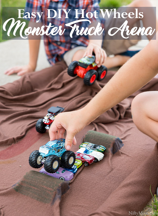 An Easy DIY Hot Wheels Monster Truck Arena Project - Great to do with the kids!