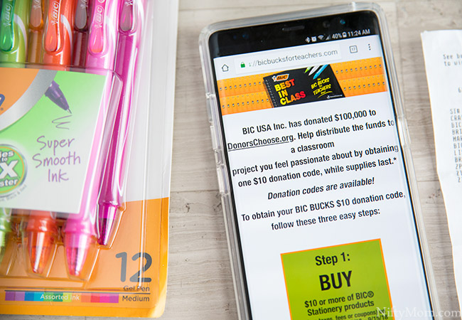 BIC Bucks for Teachers program