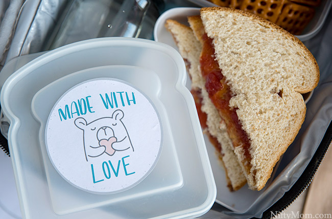 Free Printable 'Made with Love' Lunchbox Stickers