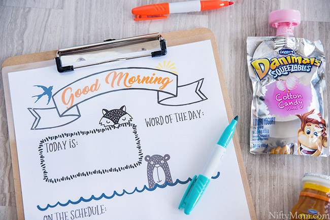 Print this FREE kids morning sheet to help morning routines and motivate the kids along the way. 