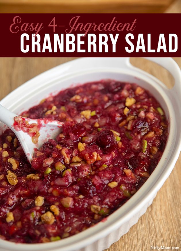 Quick Easy Cranberry Salad Recipe Nifty Mom   Easy Cranberry Salad Side Dish Recipe 630x874 