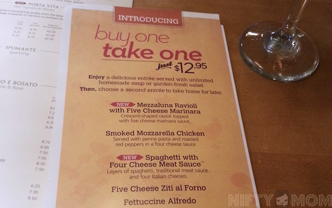 Olive Garden S Buy One Take One Promotion