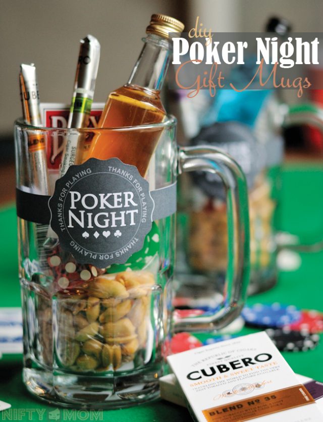 DIY Poker Night Gift Mugs Nifty Mom