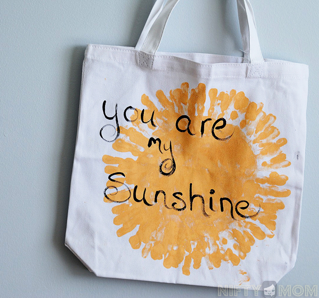 Handprint Sun - Gift Idea from Kids