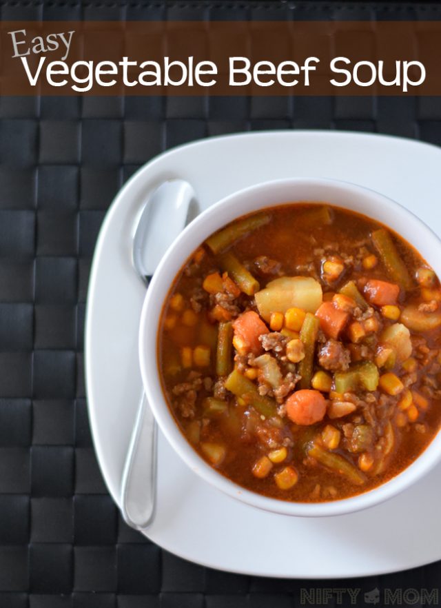 Easy Vegetable Beef Soup – Nifty Mom