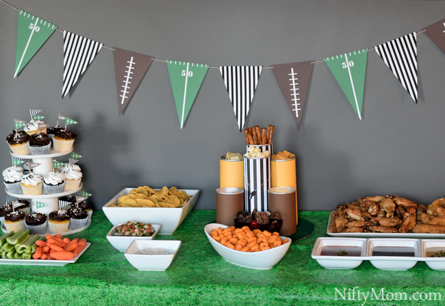 Football Party Ideas – Snacks, Wing Recipes, Printables & More – Nifty Mom