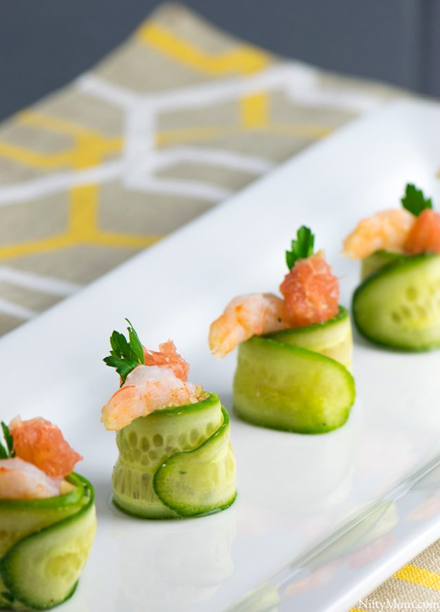 Shrimp & Grapefruit Cucumber Rolls – Nifty Mom