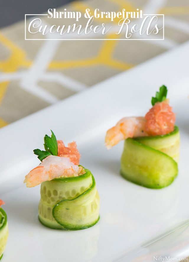 Shrimp & Grapefruit Cucumber Rolls – Nifty Mom