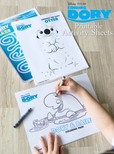 FINDING DORY Printable Coloring Pages &amp; Activity Sheets – Nifty Mom
