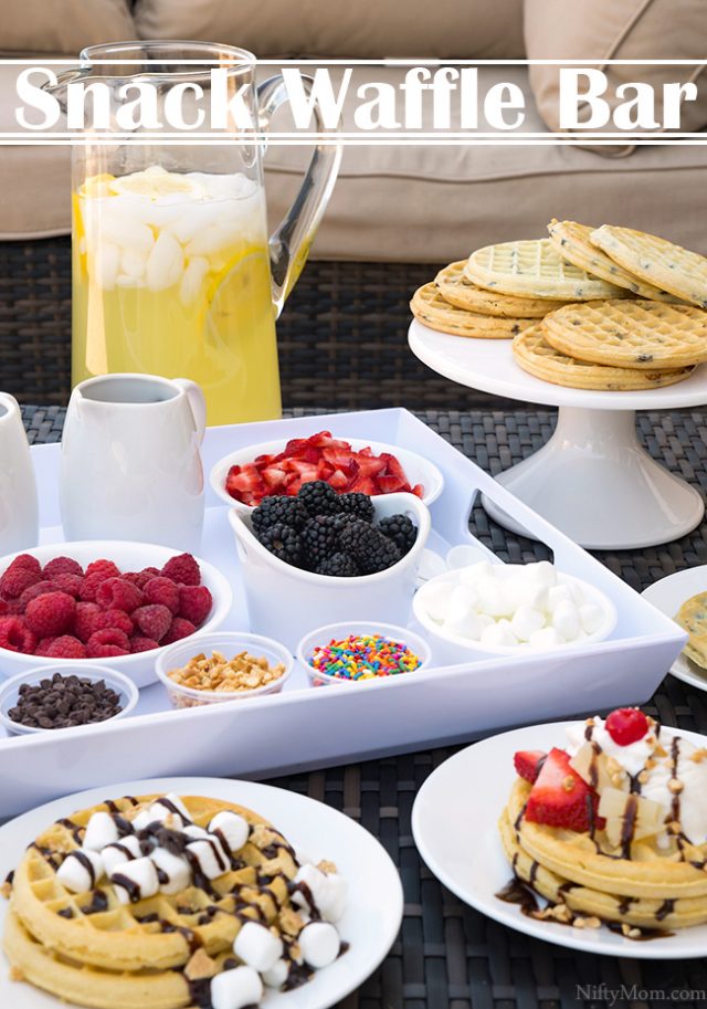 Waffle Bar {Snack Idea} Nifty Mom