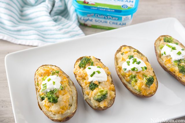 Broccoli & Cheddar Stuffed Twice Baked Potatoes + GIVEAWAY! – Nifty Mom