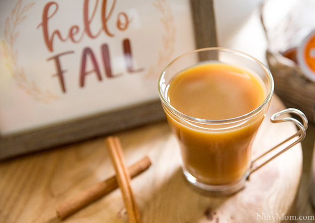 Fall Coffee Bar Ideas {Free 'Hello Fall' Printable Sign}
