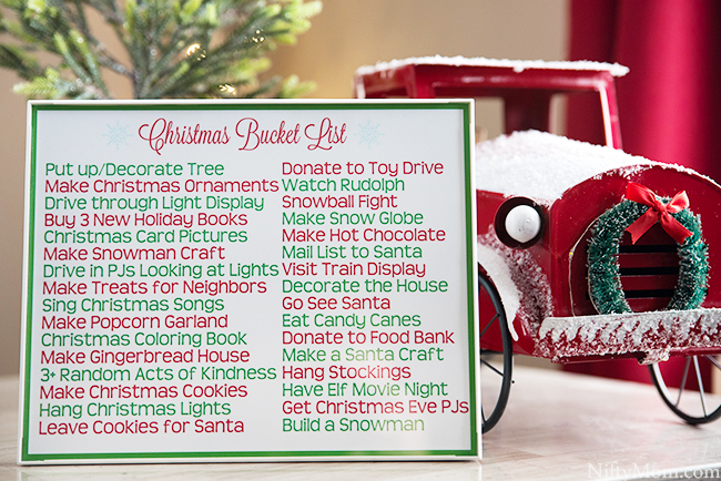 Printable Family Christmas Traditions & Bucket List