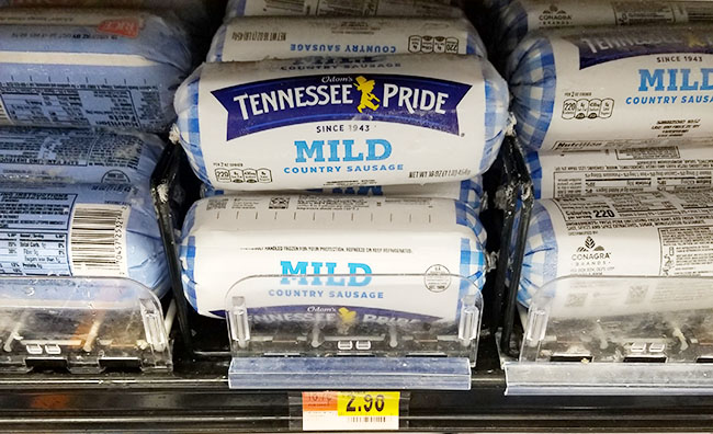Odom's Tennessee Pride Sausage at Walmart