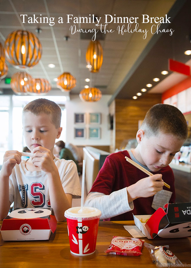 Taking a Family Dinner Break During the Holiday Chaos with Panda Express