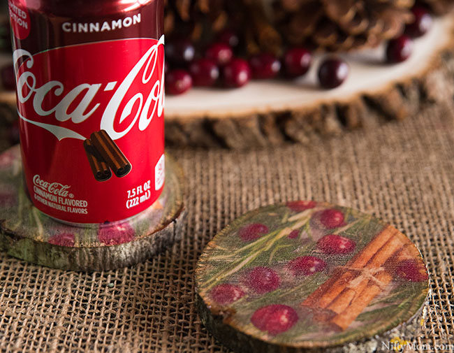 Holiday Hostess Gift Basket Idea + Easy DIY Wood Coasters