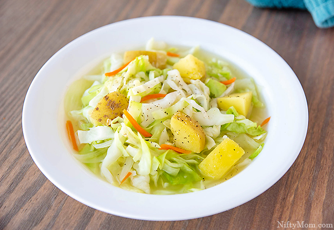 Easy Potato & Cabbage Soup