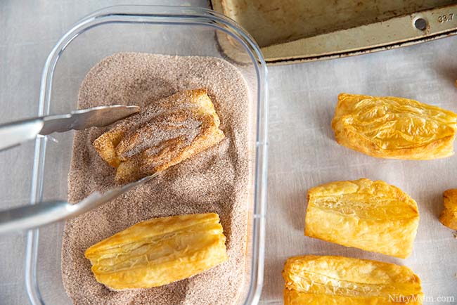 Easy Air Fryer Churros using Puff Pastry Sheets