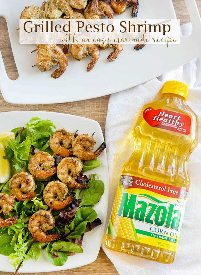 Grilled Pesto Shrimp - With an Easy Pesto Marinade Recipe